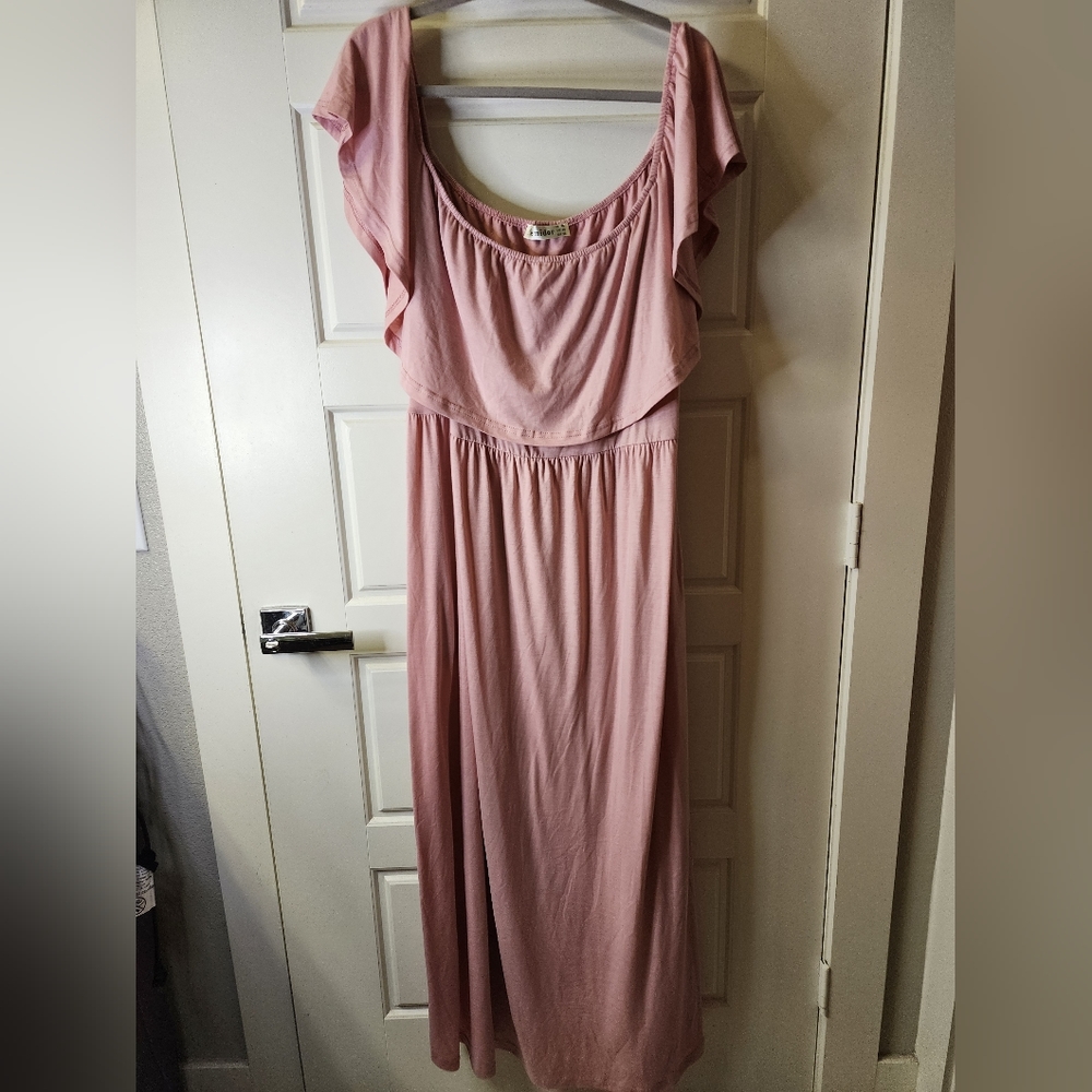 NEMIDOR Size 24 Mauve Pink Maxi‎ Dress